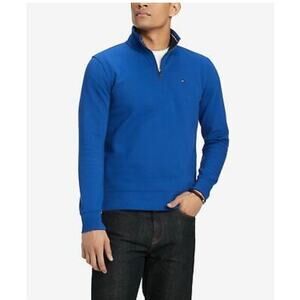 Tommy Hilfiger 1/4 Zip Pullover Knit Sweater‎ Blue Medium